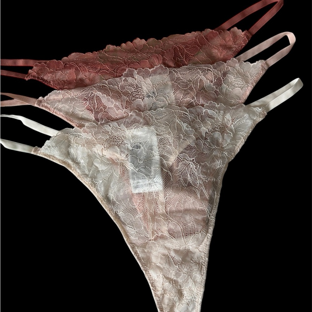 H&M Pink and Cream Panties Luxurious Intimates